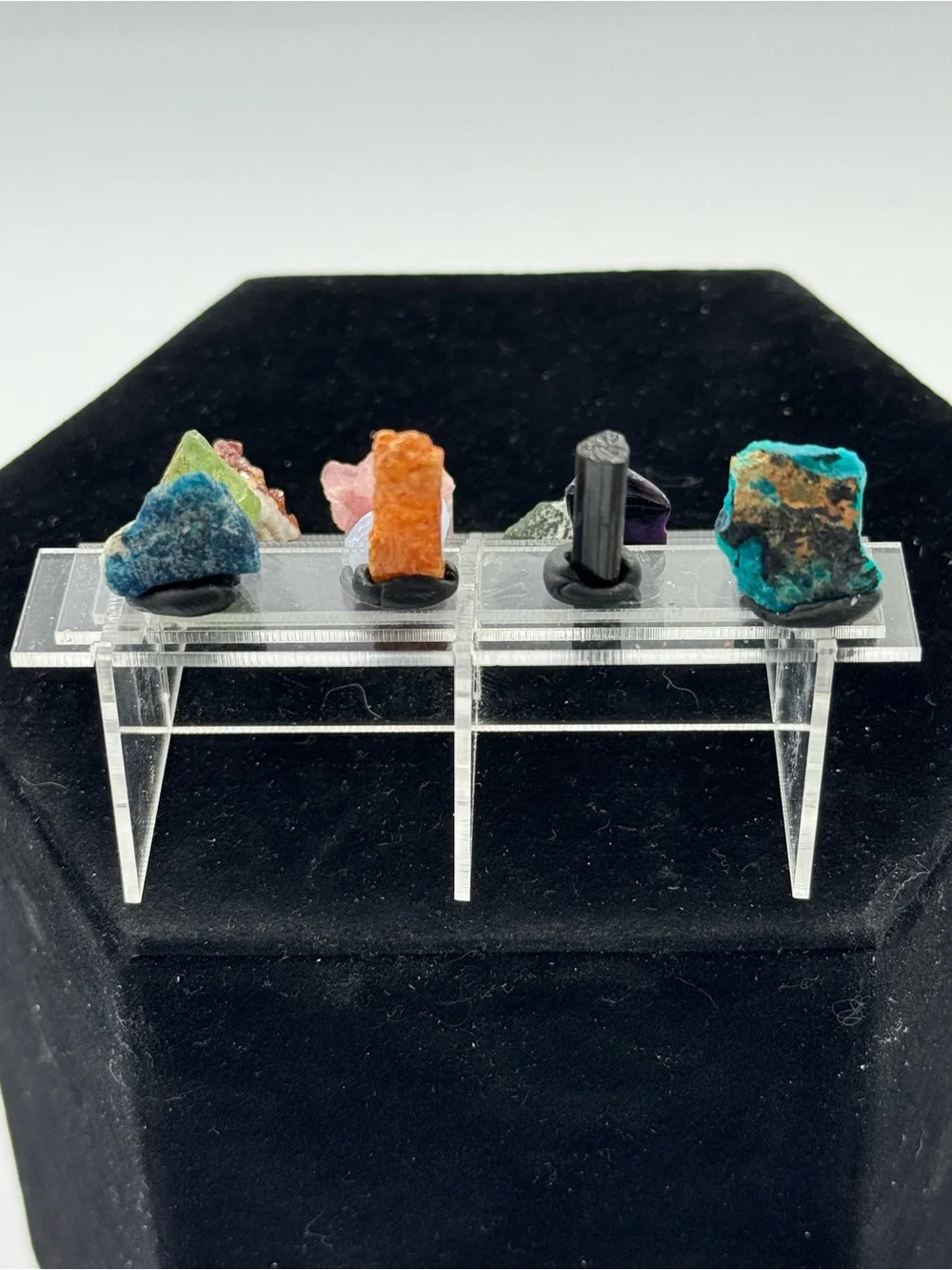 Clear Acrylic 3-Tier Display Stand of Mini Specimens